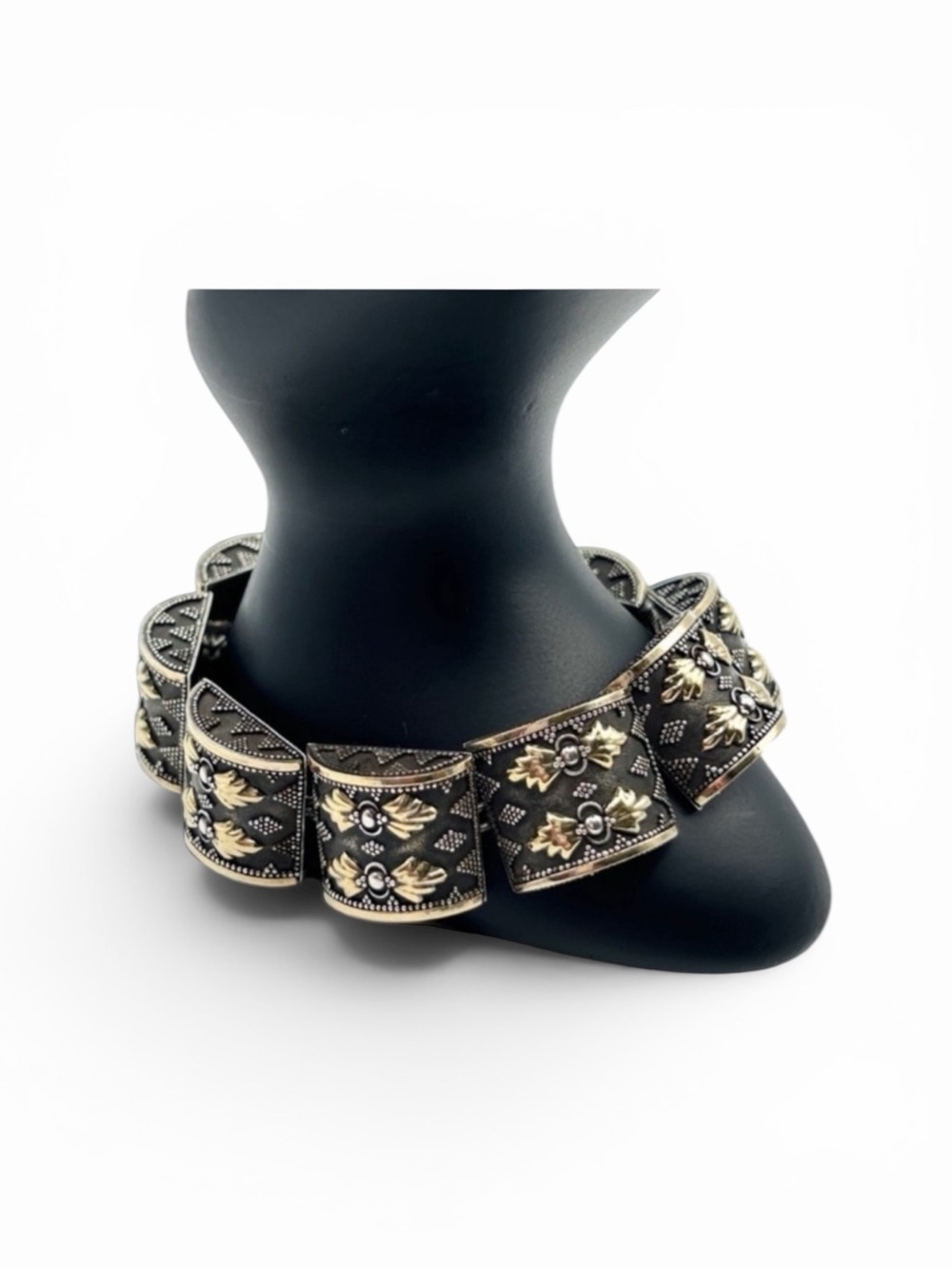 Rare John Hardy 18K Gold & 925 Sterling Silver Ornate Bracelet | Vintage | 7.25”